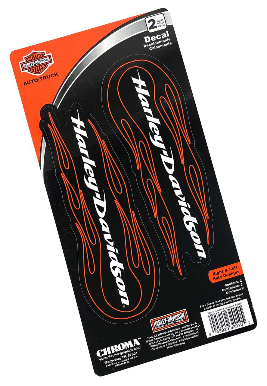 Large 2-Piece Tribal Flames Decal | Harley-Davidson