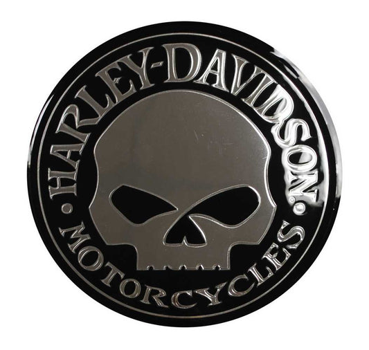 Silver Skull Classic Emblemz Decal | Harley-Davidson