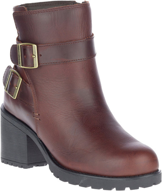 Women's LaLanne Double Strap Boot (Brown) | Harley-Davidson