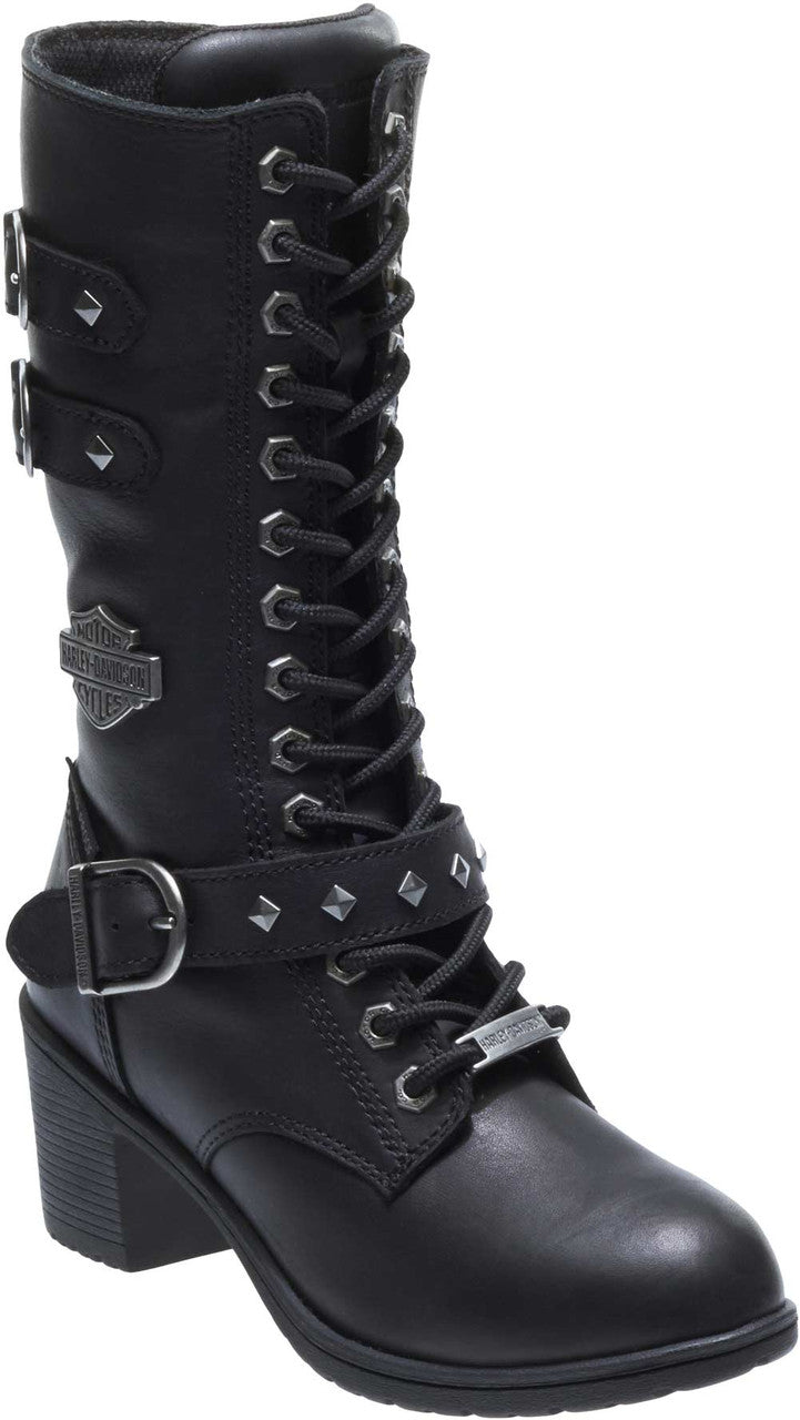 Women's Aldale Lace Waterproof Boot (Black) | Harley-Davidson