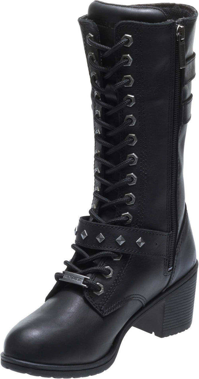 Women's Aldale Lace Waterproof Boot (Black) | Harley-Davidson