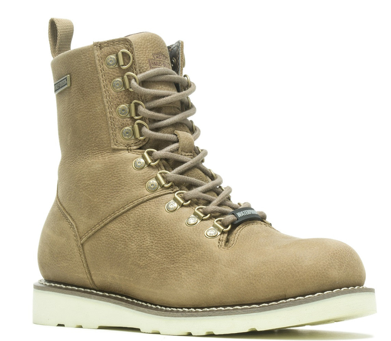 Men's Denway Waterproof Boot (Beige) | Harley-Davidson