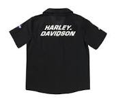 Boys Race Collection Woven Pit Crew Shirt | Harley Davidson