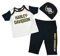 Baby Boys' 3-piece Knit Newborn Hanging Gift Bag Set - Black | Harley Davidson