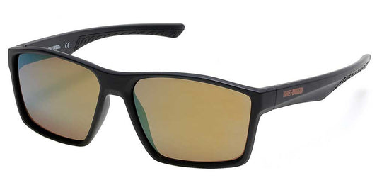 Men's Geometric Plastic Sunglasses, Black Frame/Bordeaux Lenses | Harley-Davidson