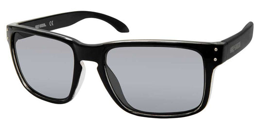 Men's Casual Square Frame Sunglasses, Black Frame/Mirror Lenses | Harley-Davidson