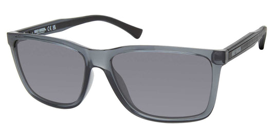 Mens Square Frame Sunglasses - Gray Frames w/ Smoke Mirror Lens | Harley-Davidson