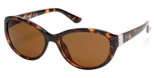 Women's Chic Bling Plastic Sunglasses, Havana Frame/Brown Lenses | Harley-Davidson