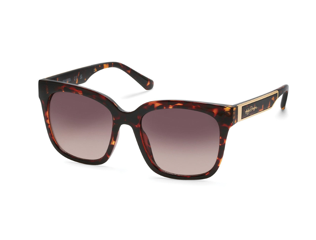 Womens Fashion Sunglasses Tortoise Frame & Gradient Brown Lenses | Harley-Davidson