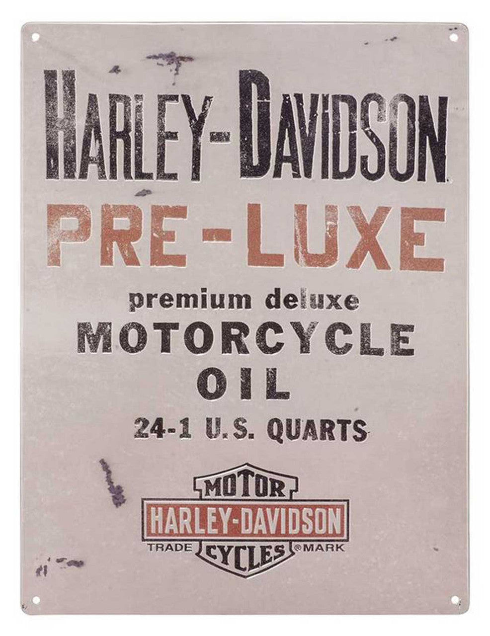 Embossed Tin Sign, Pre-Luxe Bar & Shield Logo | Harley-Davidson