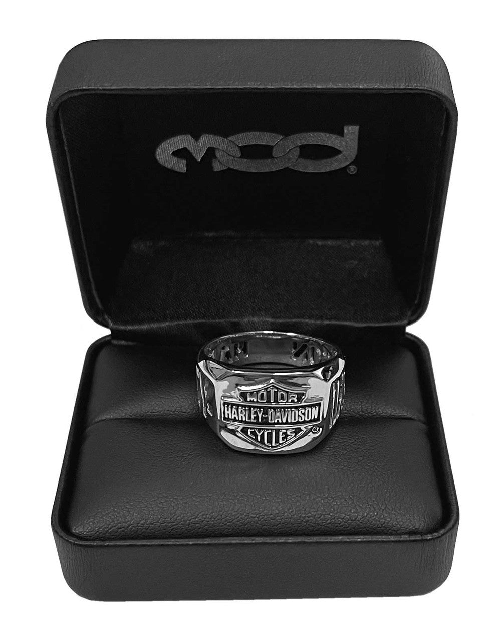 Men's H-D Cut Out Bar & Shield Emblem Ring | Harley-Davidson