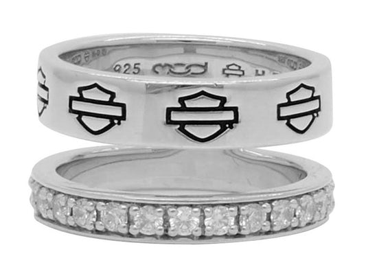 Women's Double Band Bling Split Ring | Harley-Davidson