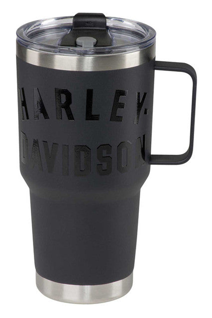 30 oz. Matte Black Travel Mug, Double-Wall Stainless Steel | Harley-Davidson