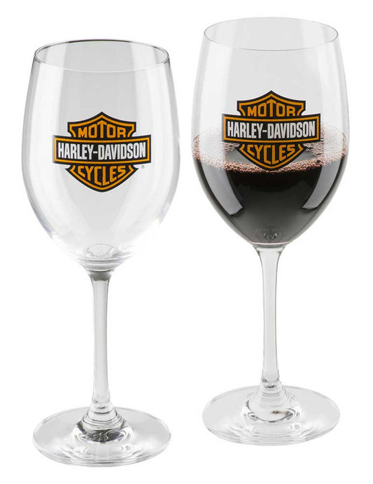 Core Bar & Shield Logo Wine Glass Set | Harley-Davidson