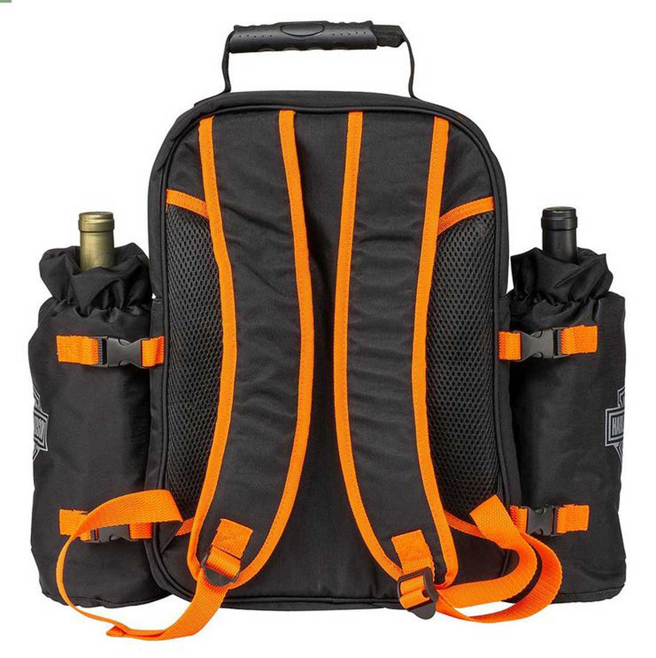 Picnic Pack Set, Bar & Shield Logo Backpack - Black & Orange | Harley-Davidson