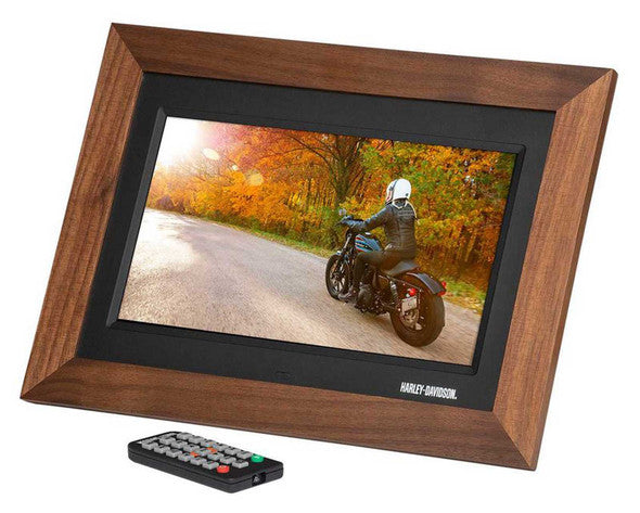 Digital Picture Frame, Wooden Frame w/ LCD Screen Display | Harley-Davidson