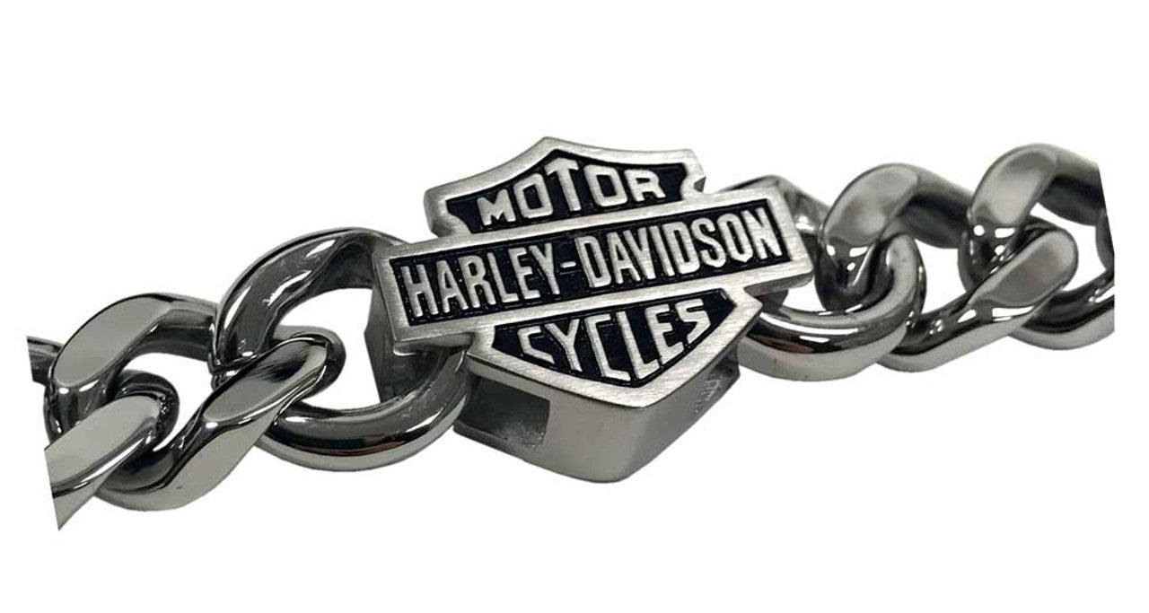 Men's Bar & Shield Stainless Steel Chain Bracelet | Harley-Davidson