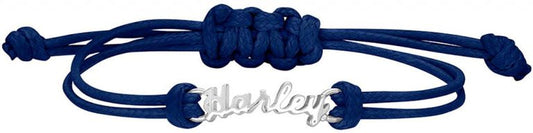 Women’s Wax Adjustable Cord Bracelet, Blue | Harley-Davidson