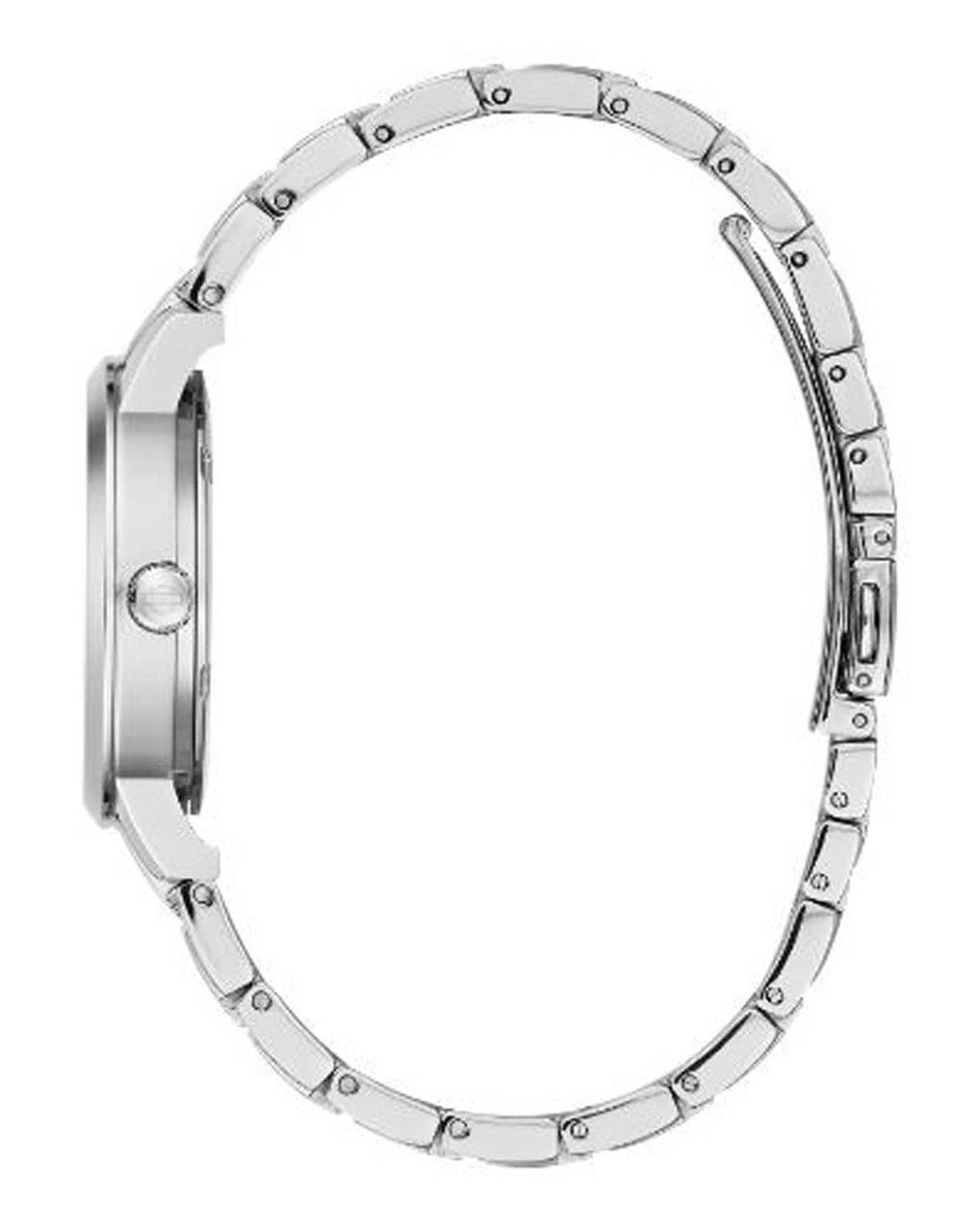 Women's Bar & Shield Flames Stainless Steel Watch | Harley-Davidson Side view