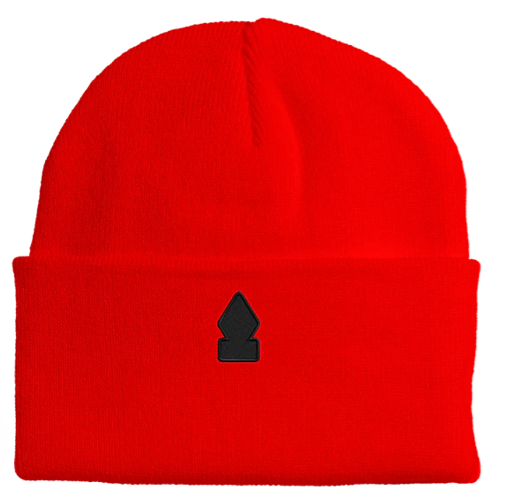 Red Diamond Bar Beanie | Crooked Clubhouse