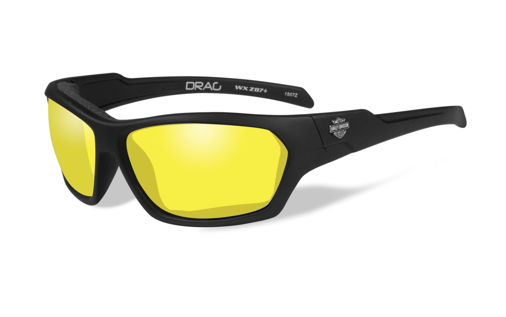 Men's Drag Sunglasses with Yellow Lenses & Matte Black Frames | Harley-Davidson