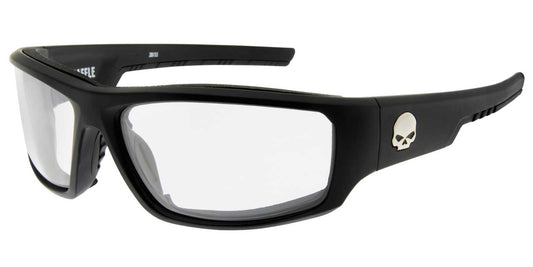 Men's Baffle Sunglasses with Clear Lenses & Matte Black Frames | Harley-Davidson