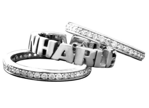 Women's Stacking H-D Script Embellished Ring | Harley-Davidson