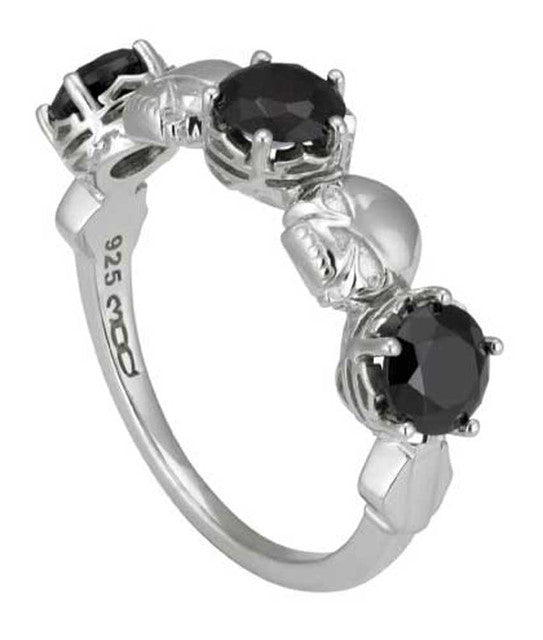 Women's Silver Skull & Three Stone Sterling Silver | Harley-Davidson